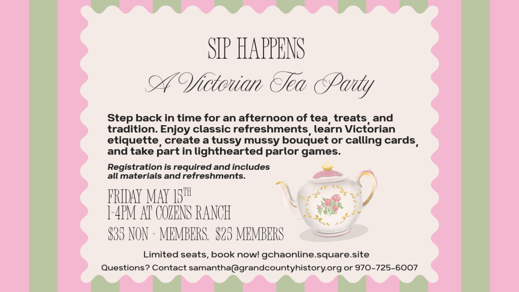 Step back in time for an afternoon of Victorian-themed tea party fun in Grand County Colorado.