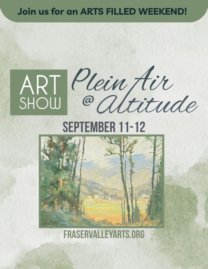 A promotional flyer for an art show titled Plein Air at Altitude in Grand County Colorado.